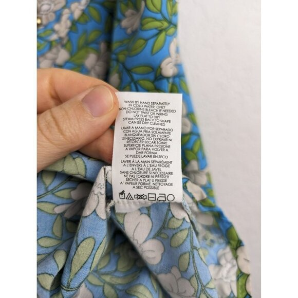 CAbi Blue and Green Floral Tank Top - Picture 6 of 9